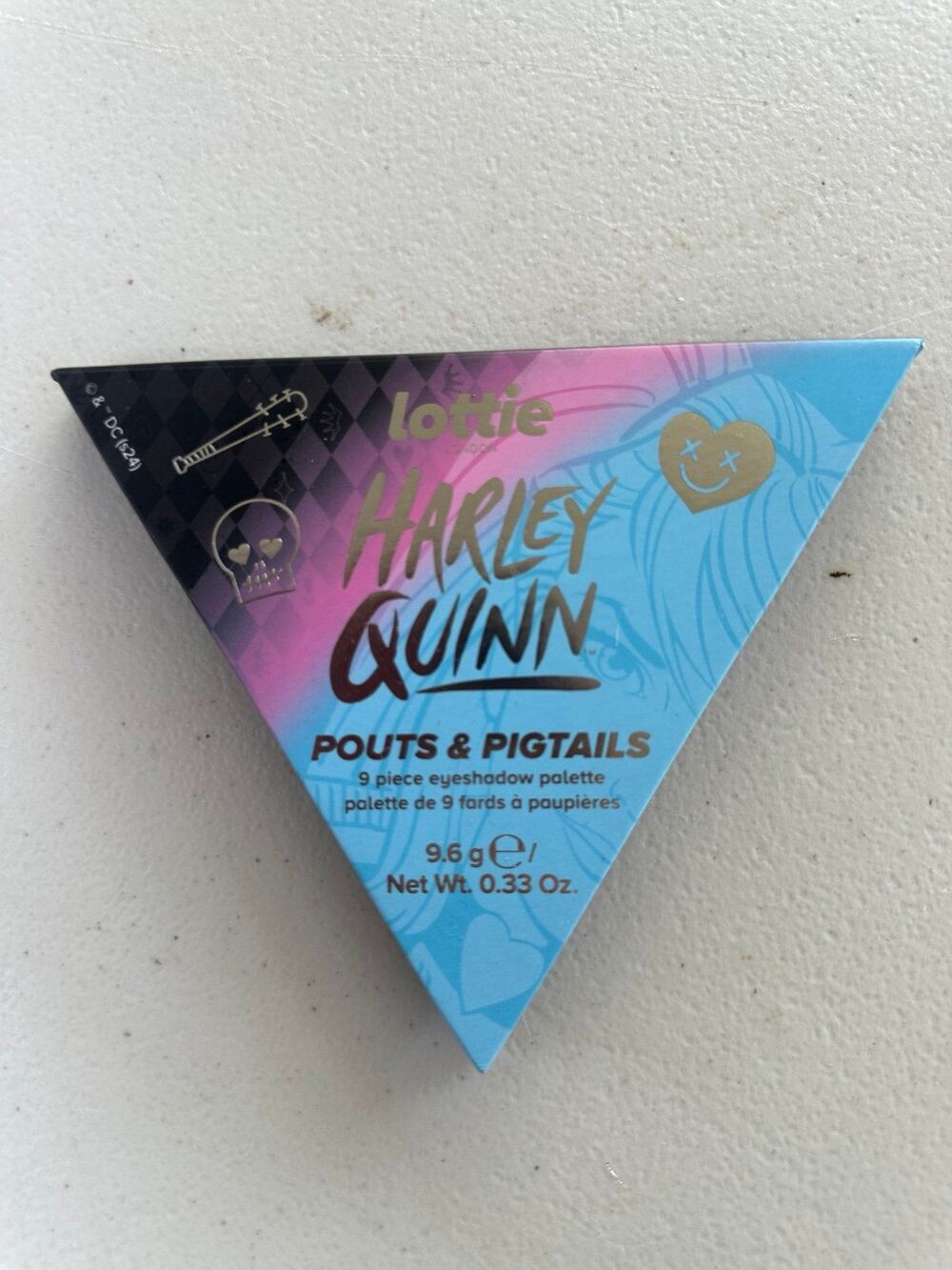 New Lottie London Harley Quinn Collab Pouts & Pigtails 9 Piece Eyeshadow Palette